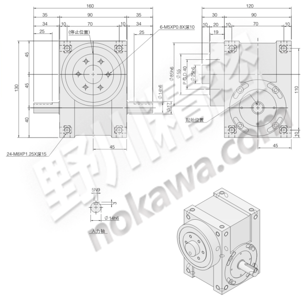 凸緣型分割器-高速精密間歇分割器-野川精密機械有限公司(nokawa.com)